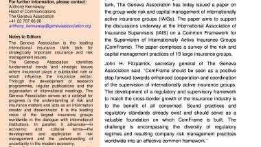 The Geneva Association Issues ComFrame Survey Analysis