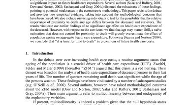 Population Ageing and Health Care Expenditure: New Evidence on the “Red Herring”