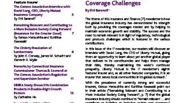 Insurance and Finance Newsletter No.14