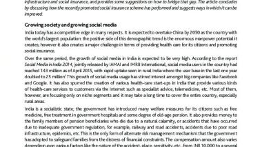 India: Social Insurance Schemes in the Social Media Era
