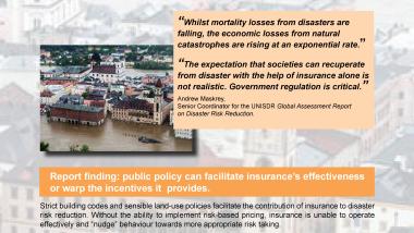 Fact Sheet: Insurers’ contributions to disaster reduction