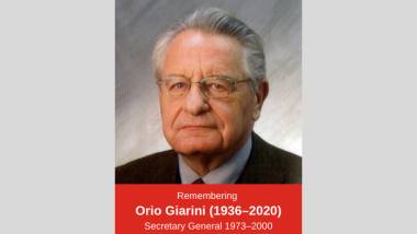 Remembering Orio Giarini, founding Secretary General of The Geneva Association 