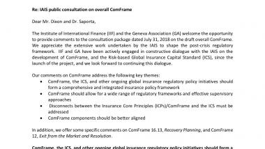Joint GA/IIF response to the IAIS consultation on overall ComFrame