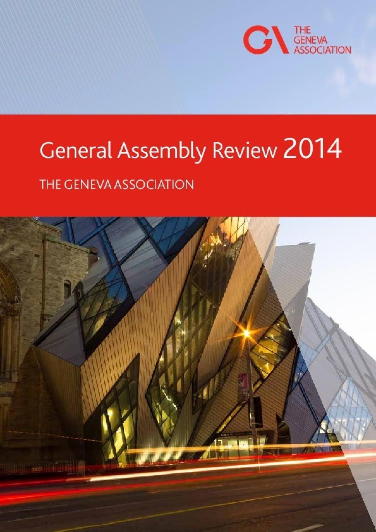 41st General Assembly, Toronto Review The Geneva Association